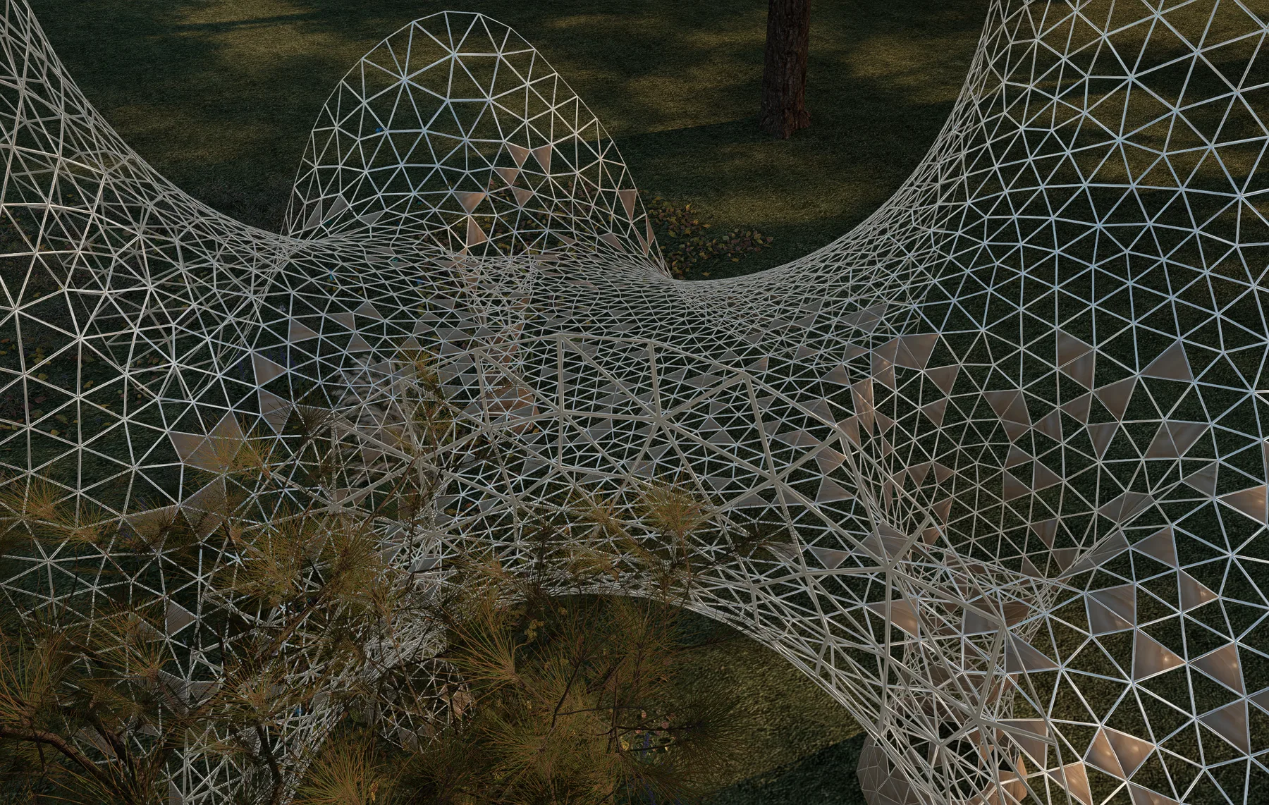 冠序：算法织造项目画面 3 / Crown Sequence: Algorithmic Weaving, project view 3