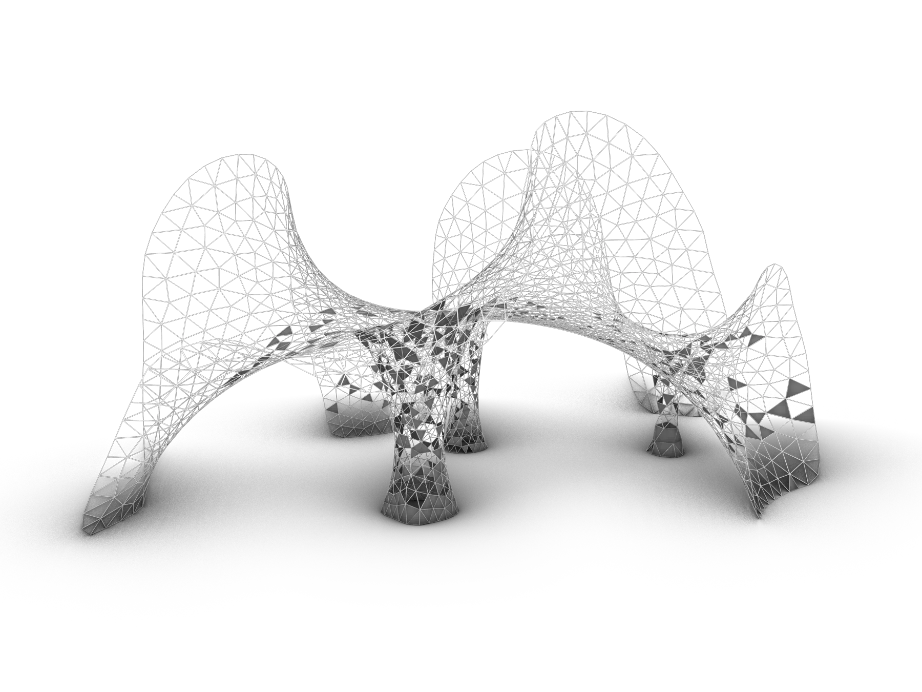 冠序：算法织造项目画面 4 / Crown Sequence: Algorithmic Weaving, project view 4